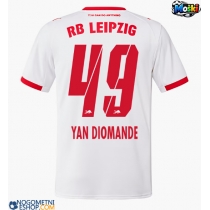 Moški Nogometni dresi RB Leipzig Yan Diomande #49 Domači 2025-26 Kratek Rokav
